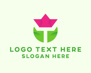 Gardening - Tulip Flower Garden logo design