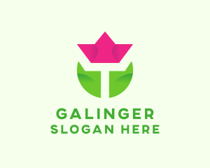 Tulip Flower Garden Logo
