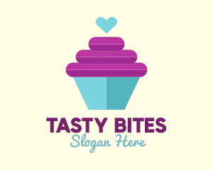 Snacks - Cupcake Heart Bakery logo design