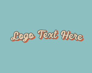 Wordmark - Retro Fancy Cafe logo design