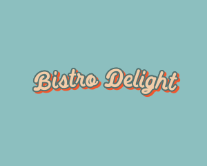 Retro Diner Fancy Text logo design