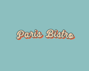 Retro Diner Fancy Text logo design