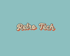 Retro Diner Fancy Text logo design