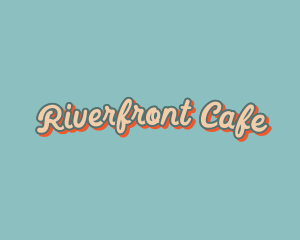 Retro Fancy Cafe logo design