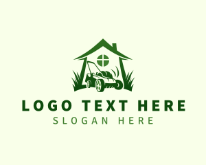 Lawn Grass Mower Logo