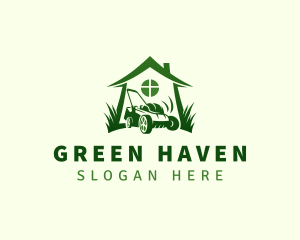 Lawn Grass Mower logo design