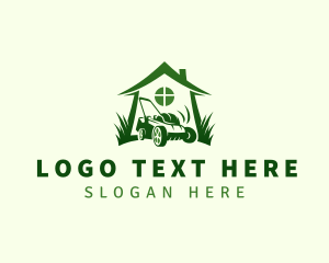 Lawn Grass Mower Logo