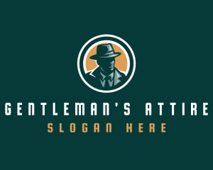 Mafia Detective Investigator logo design