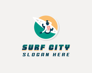 Surfing Surf Club logo design