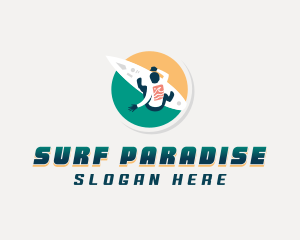 Surfing Surf Club logo design