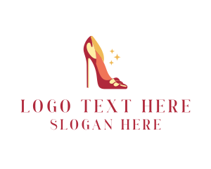 High End - Fashion Heels Stilettos logo design