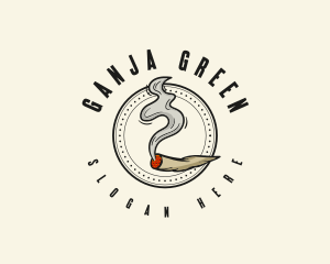 Ganja Weed Smoker logo design