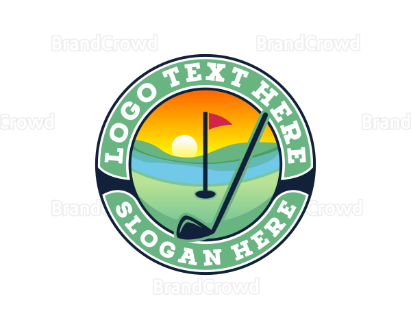 Golf Sunset Tournament Logo