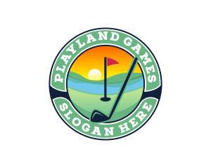 Games - Golf Sunset Tournament logo design