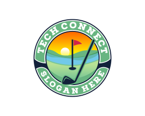 Player - Golf Sunset Tournament logo design