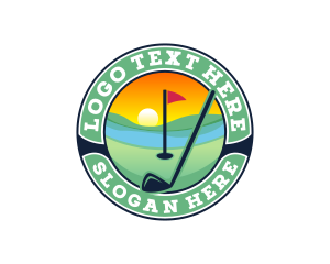 Hole - Golf Sunset Tournament logo design