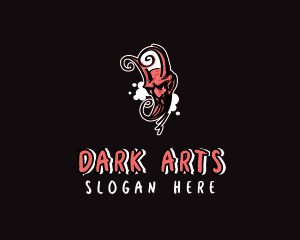 Satanic - Devil Demon Graffiti logo design
