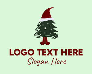 Tree - Christmas Tree Mascot logo design