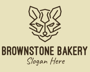 Brown - Brown Wildcat Head logo design