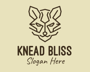 Brown Wildcat Head logo design