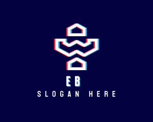 Internet - Static Motion Letter W Eagle logo design
