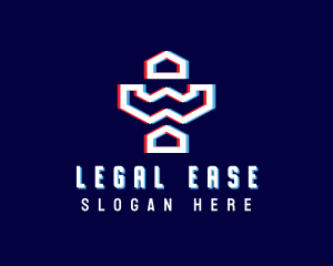 Programmer - Static Motion Letter W Eagle logo design