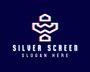 Game Streaming - Static Motion Letter W Eagle logo design
