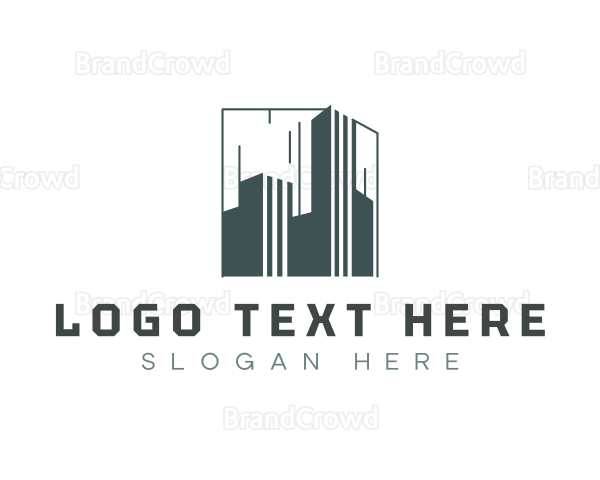 Building Tower Structure Logo