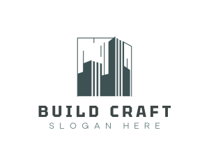 Building Tower Structure logo design