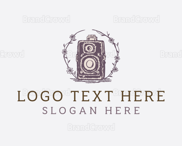 Vintage Camera Photography Logo