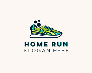 Running Shoes Sportswear logo design