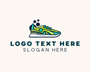 Sneakers - Running Shoes Sportswear logo design