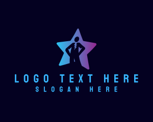 Human Resources - Star Human Leader logo design