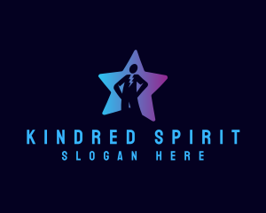 Humanity - Star Human Leader logo design
