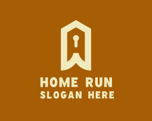 Home Security Keyhole logo design