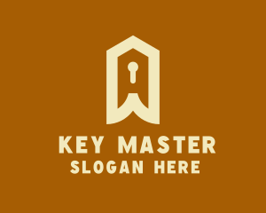 Unlock - Home Security Keyhole logo design