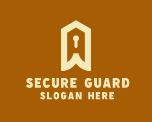 Home Security Keyhole logo design