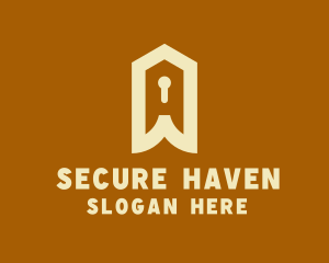 Home Security Keyhole logo design