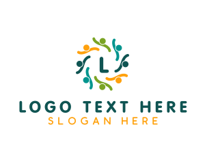 Human - Learning Center Foundation logo design