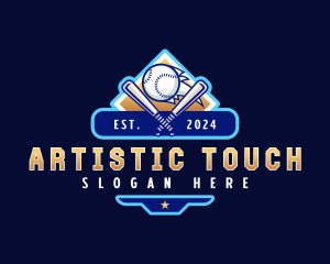 Baseball Sports League logo design