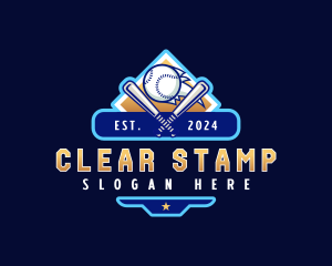 Baseball Sports League logo design