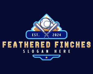 Baseball Sports League logo design