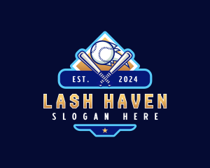 Baseball Sports League logo design