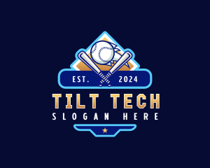 Baseball Sports League logo design