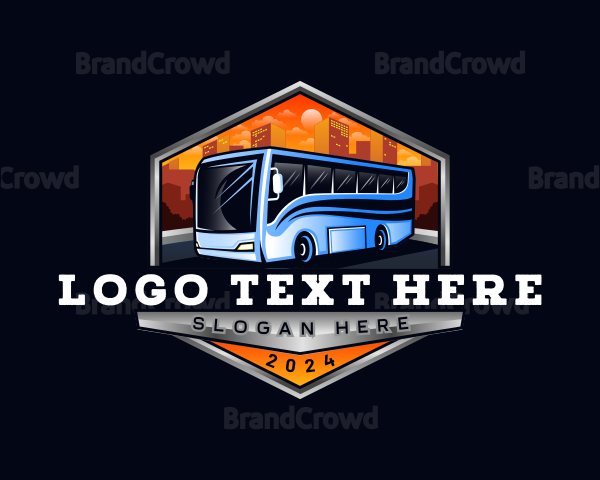 Transportation Bus Driver Logo