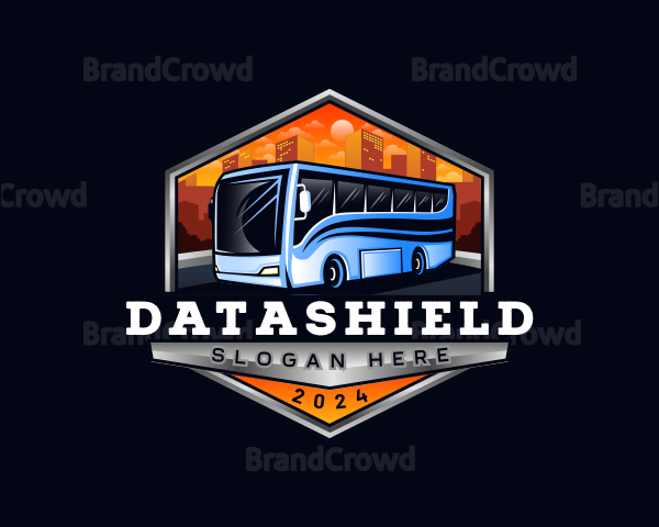 Transportation Bus Driver Logo