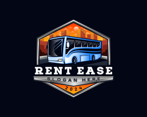 Rental - Transportation Bus Travel Tour logo design