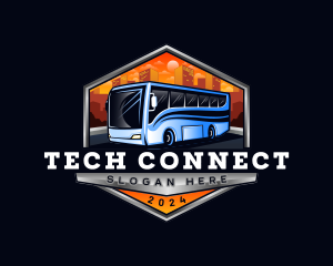 Liner - Transportation Bus Driver logo design