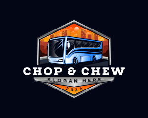 Rental - Transportation Bus Driver logo design