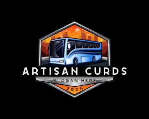 Transportation Bus Travel Tour logo design